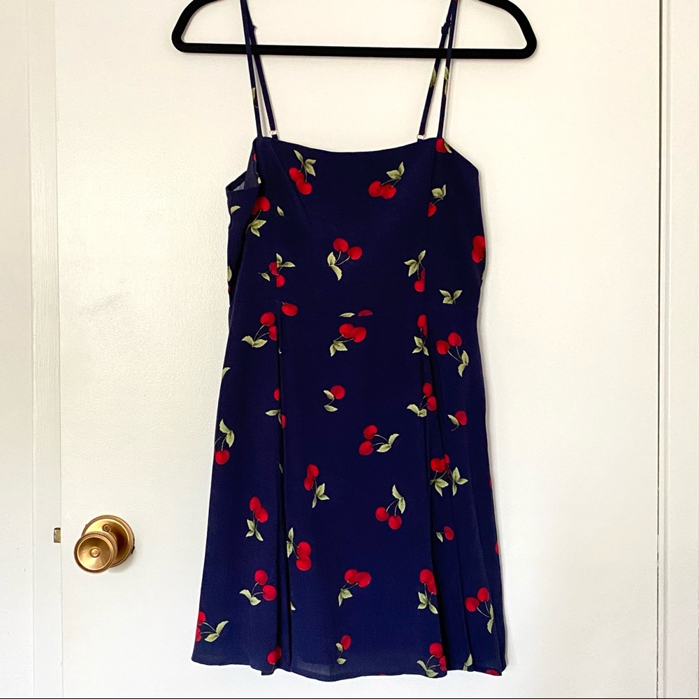Mini Cherry Print Dress